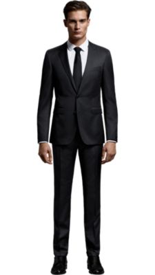 boss suit black