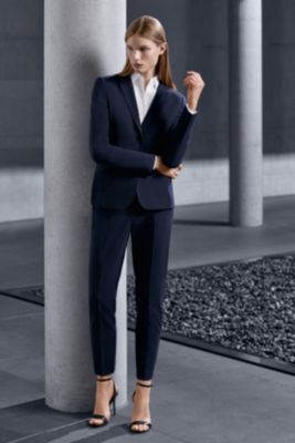 navy suit trousers womens