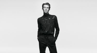 Male model wearing outfit from BOSS menswear