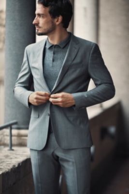 Chinese artist wearing outfits from BOSS