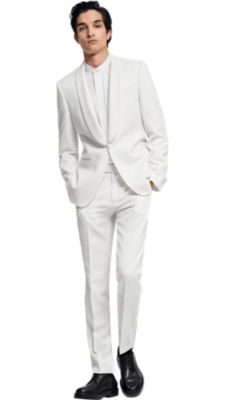 Smart white suit for men by BOSS