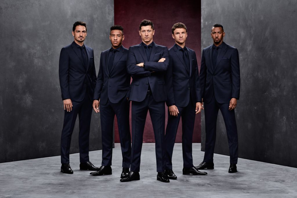 FC Bayern Munich Players Suits Casual Looks by BOSS