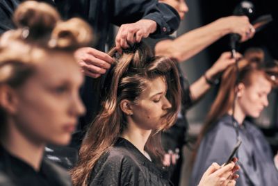 Model in hair and make up