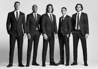La squadra di calcio Paris Saint-Germain in abiti by BOSS