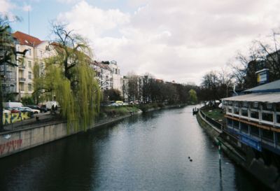 Views of a water channel in Berlin