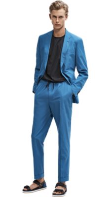 hugo boss blue trousers