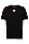 中心徽标常规版型 T 恤,  001_黑色