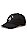 小熊图案镜像印刻斜纹布鸭舌帽,  001_黑色