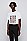 徽标艺术风图案常规版型丝光棉 T 恤,  100_白色