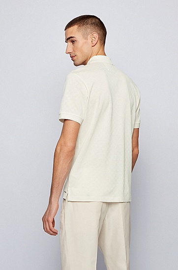 立体丝光棉常规版型 Polo 衫,  118_淡白色