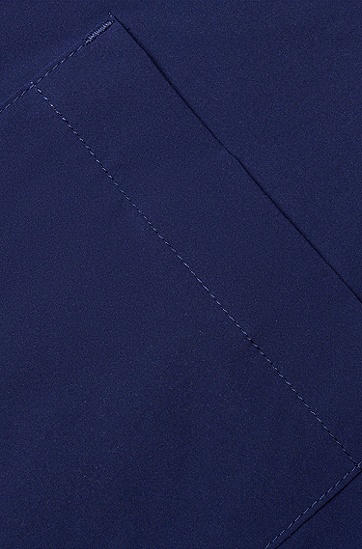 徽标饰片再生材质游泳短裤,  407_Dark Blue
