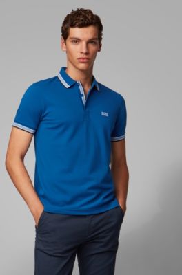 hugo boss striped polo shirt
