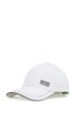 Baseball cap in cotton twill with embroidered logo , White