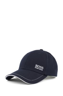 Cotton-twill cap with lasered logo closure