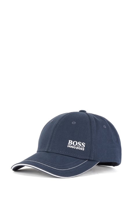 Baseball cap in cotton twill with embroidered logo , Dark Blue