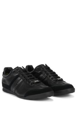 hugo boss all black trainers