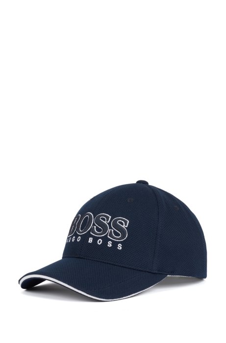 Baseball cap in technical piqu&eacute; , Dark Blue