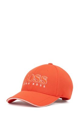 BOSS - Logo-embroidered cap in stretch 