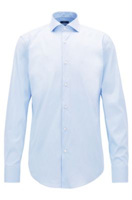 Slim-fit shirt in stretch poplin