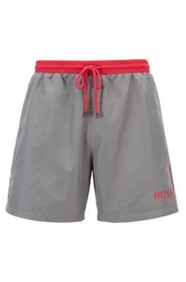hugo boss grey swim shorts