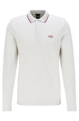 hugo boss polo long sleeve sale