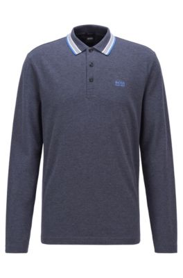 blue hugo boss polo