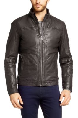 Find high-quality leather jackets for men from HUGO BOSS