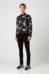 Slim-fit business shirt in cotton poplin, Brown