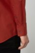 Slim-fit business shirt in cotton poplin, Brown
