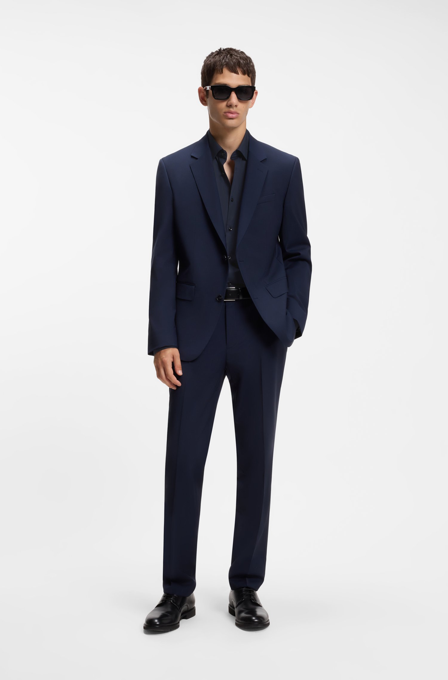 Hugo Slim-fit shirt in easy-iron cotton poplin skjortor & blusar herr – bild 2