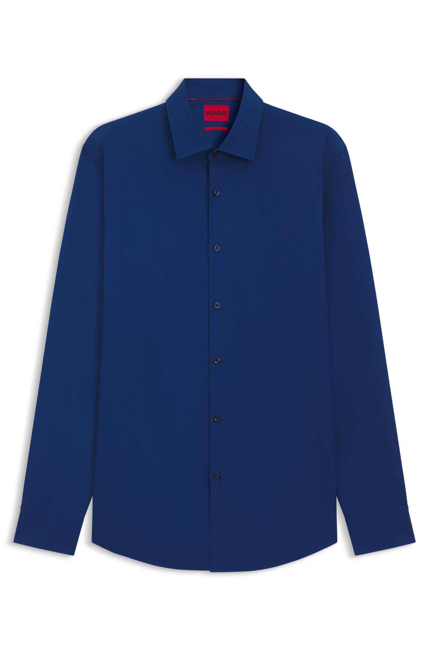 Hugo Slim-fit shirt in easy-iron cotton poplin skjortor & blusar herr – bild 4