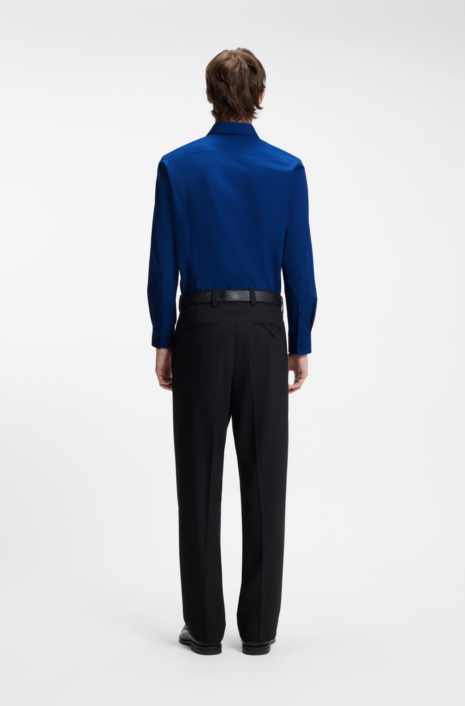 Hugo Slim-fit shirt in easy-iron cotton poplin skjortor & blusar herr – bild 3