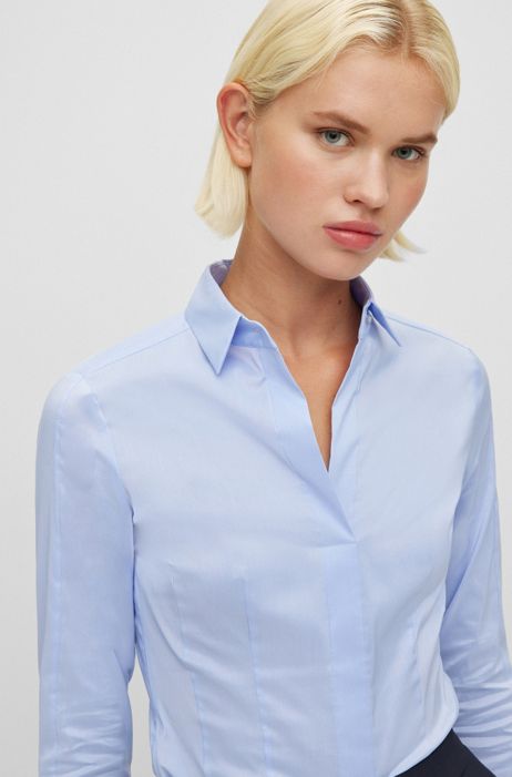 Blau M New Collection Bluse DAMEN Hemden & T-Shirts Falten Rabatt 63 % 