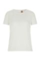 Gently tailored crepe top , White