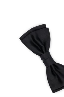 HUGO BOSS Bow Tie Charcoal Silk & Wool Blend RRP £65 TR 137