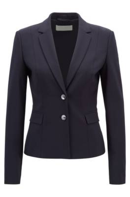 Hugo Boss Regular-fit Jacket In Italian Stretch Wool