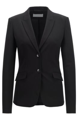 Regular-fit jacket in Italian stretch 