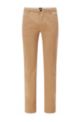 Casual trousers in stretch-cotton gabardine, Beige