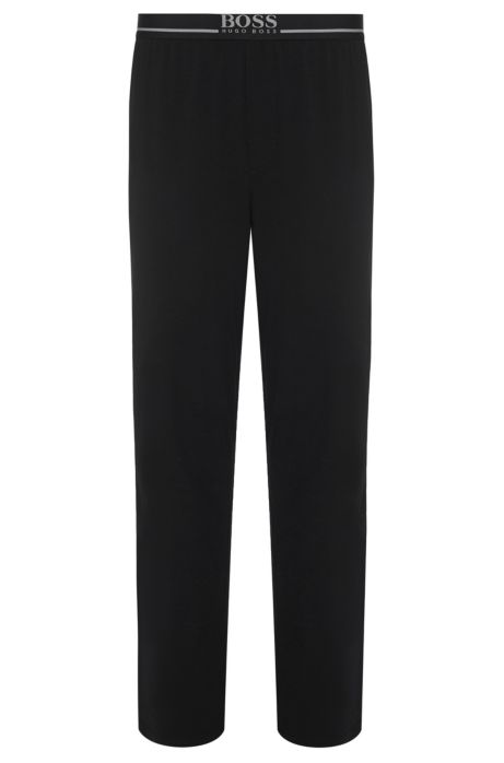 Loungewear trousers in stretch cotton jersey 