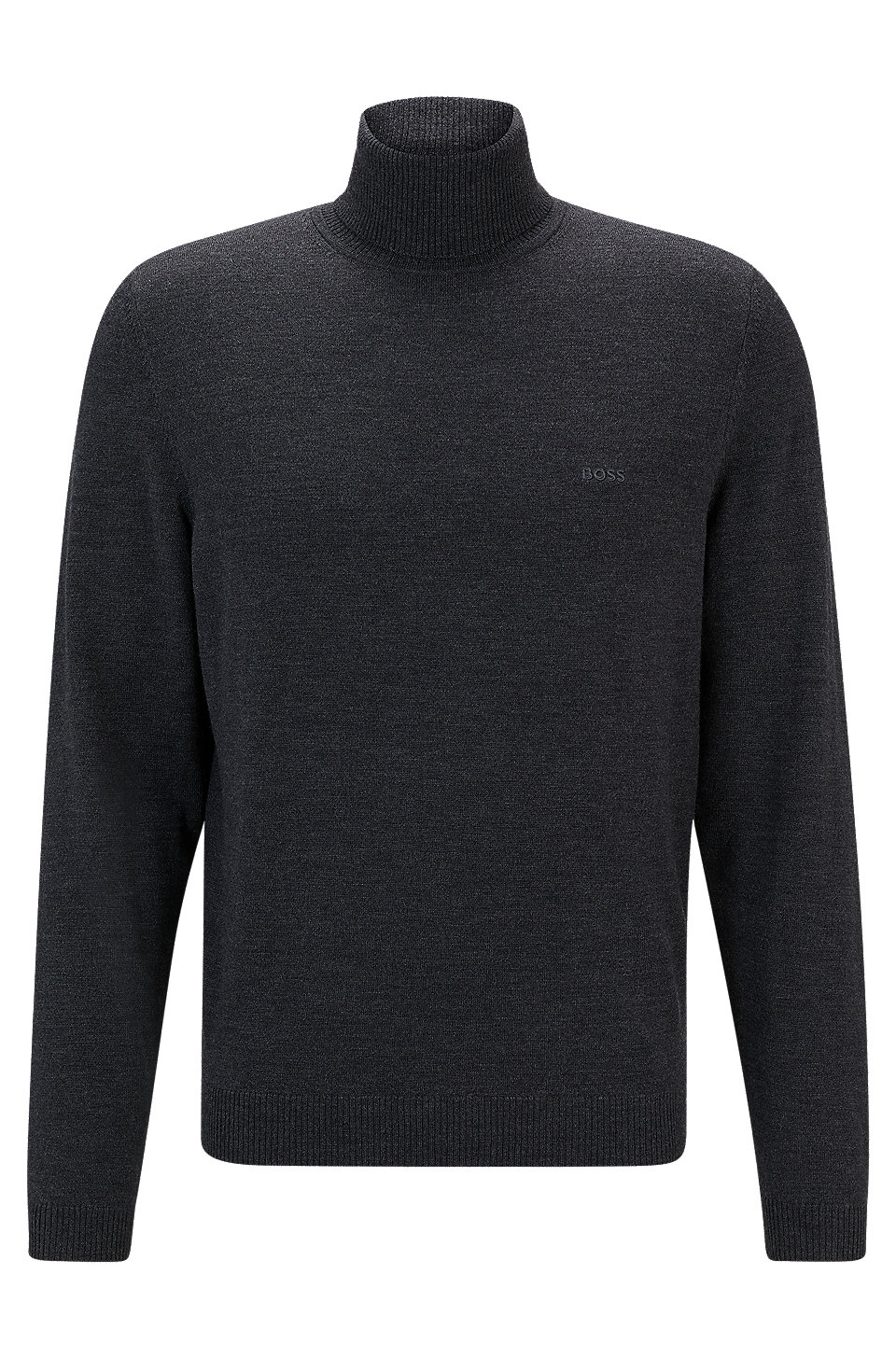 BOSS - Regular-fit rollneck sweater in extra-fine merino wool