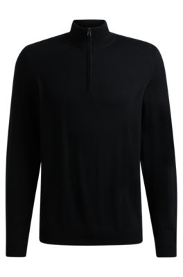 BOSS - Slim-fit sweater in extra-fine merino wool