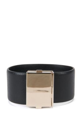 hugo boss leather bracelet