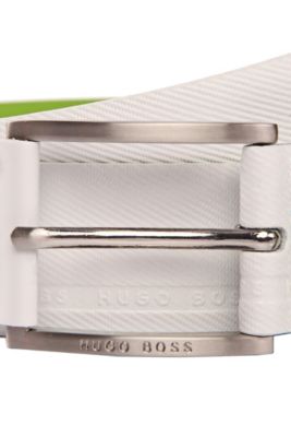hugo boss belt white