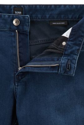 BOSS - Slim-fit jeans in stretch denim