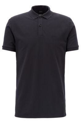 all black polo shirt