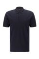 Regular-fit polo shirt in Pima-cotton piqué, Dark Blue