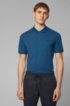 Regular-fit polo shirt in fine piqu&eacute;, Blue