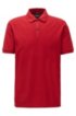 Regular-fit polo shirt in fine piqu&eacute;, Red