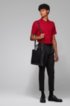 Regular-fit polo shirt in fine piqu&eacute;, Red