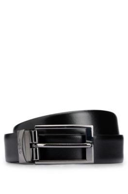HUGO - Reversible leather belt with 